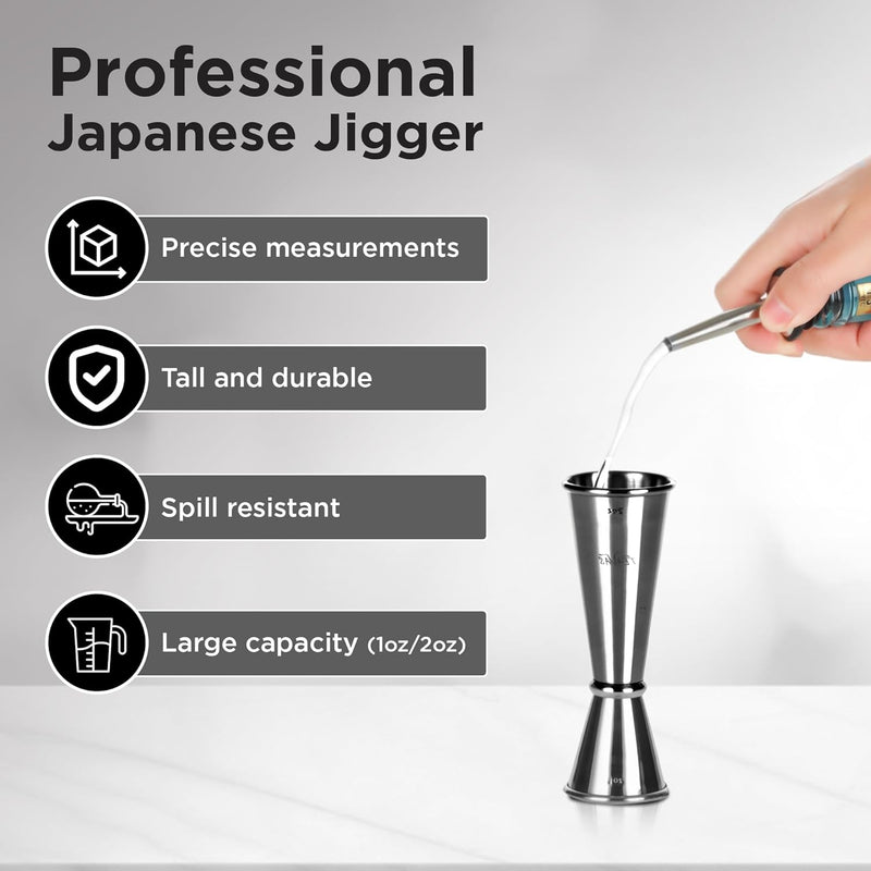 Japanese Jiggler Set | Cocktail Making Set | TEAVAS