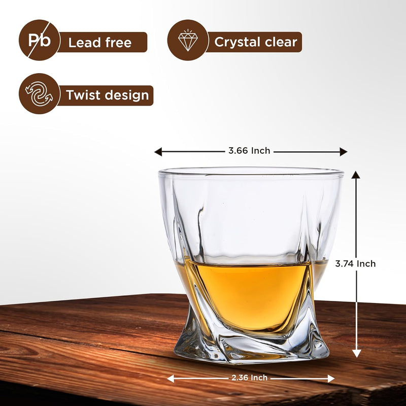  Whiskey Glass Gift Set |Drinking Whiskey Glasses | TEAVAS